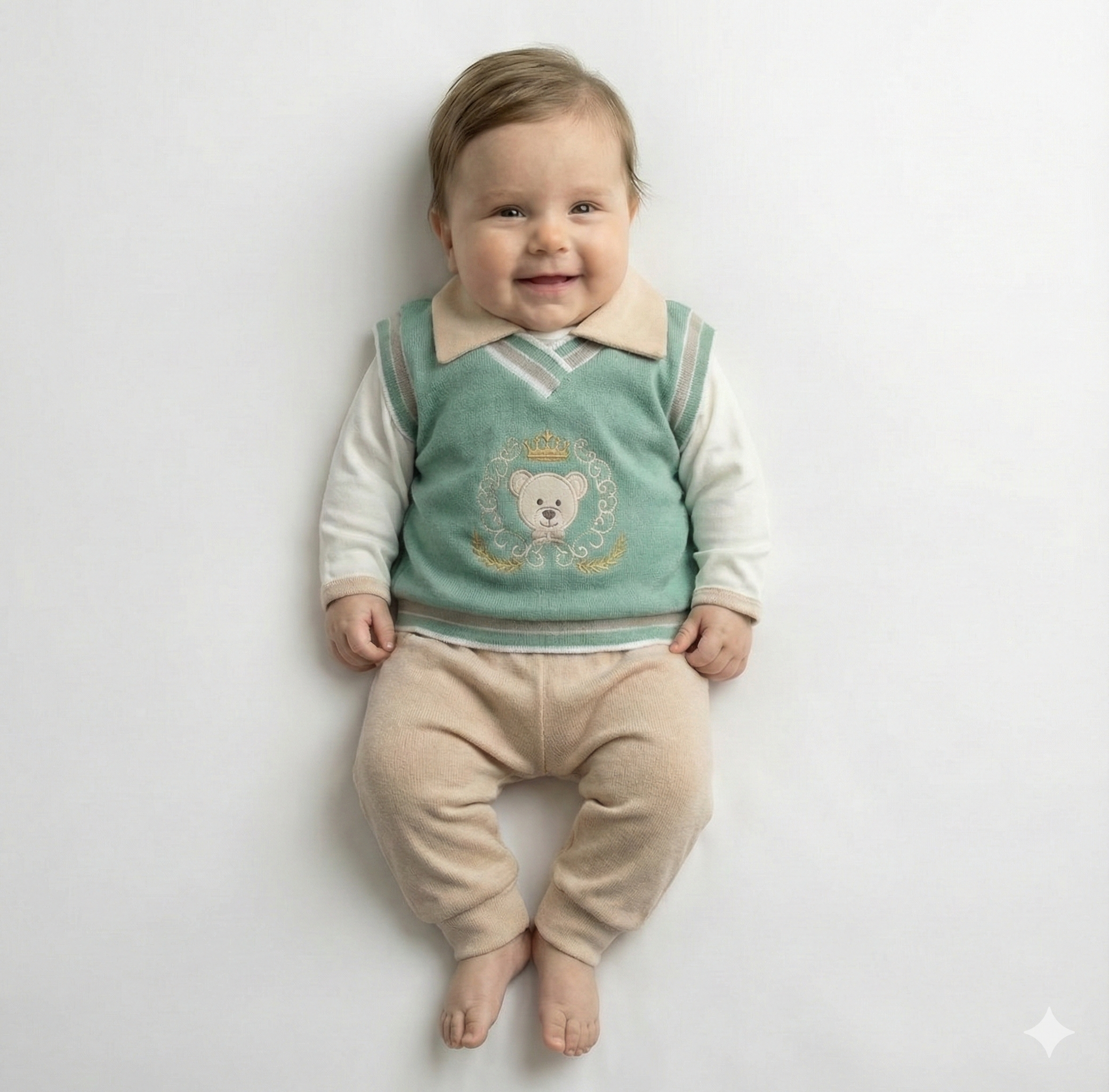 Saída maternidade luxo coroa príncipe